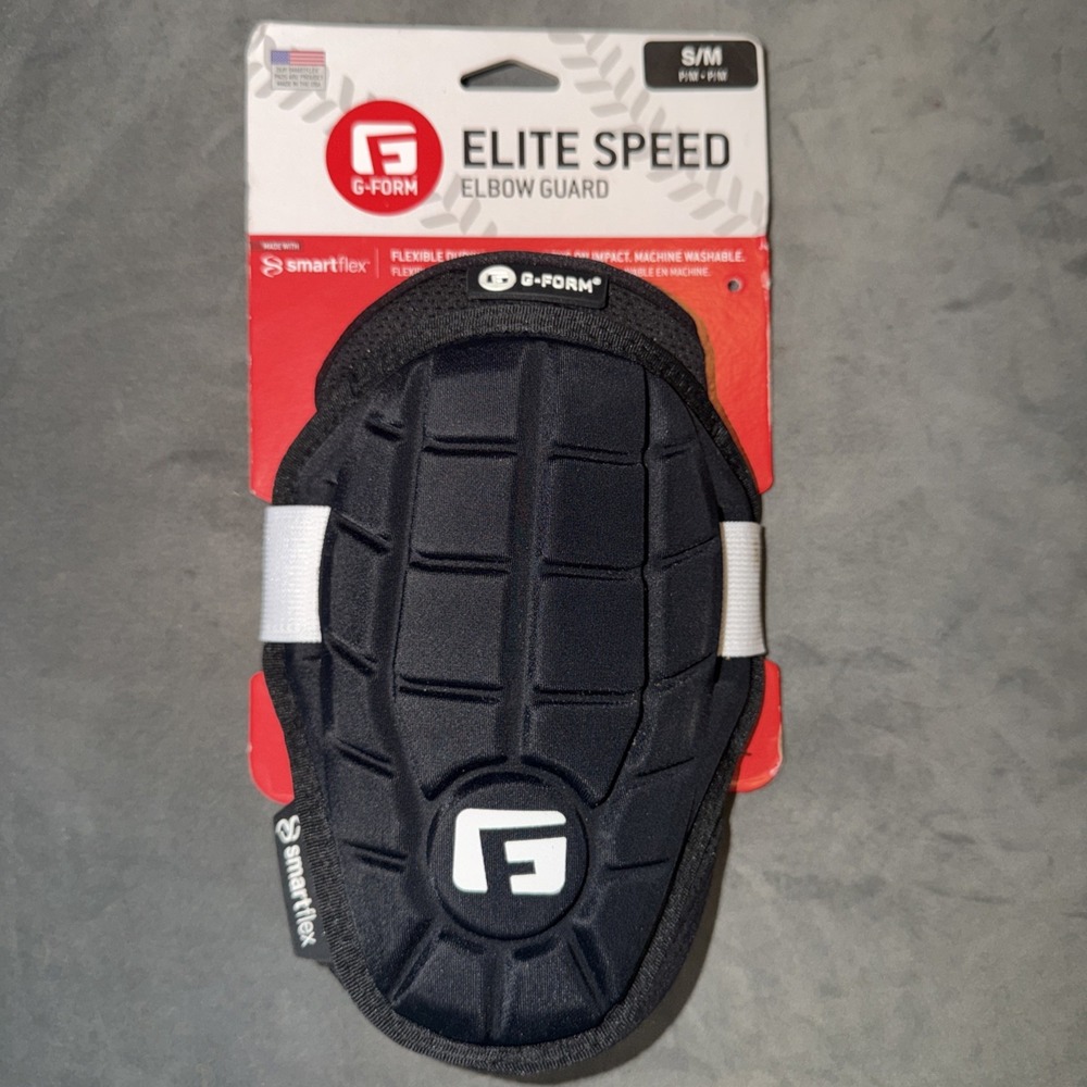 G FORM ELITE SPEED BATTER ELBOW GUARD BLACK SMART FLEX SMALL/MEDIUM